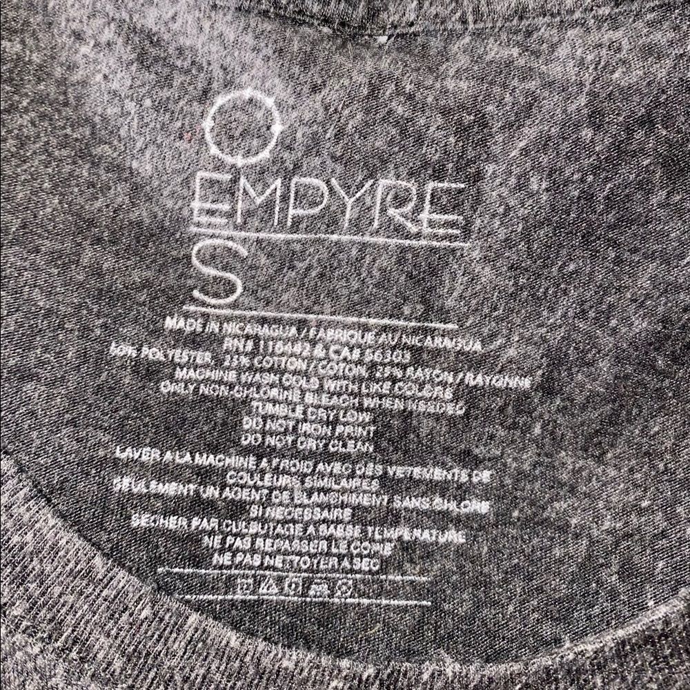 Empyre Graphic T-Shirt – Size Small – Gray & Orange - Picture 3 of 3